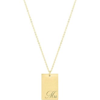 Set & Stones Mrs Stella Necklace in Gold /Mrs at Nordstrom, Size 20