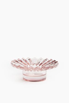H&M Teelichthalter aus Glas - Hellrosa