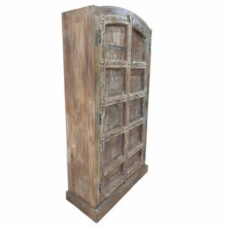 Wanderlust Deco Armario de madera artesanal 90-100x37x170-195h cm