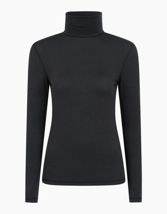 Mountain Warehouse Womens Mountain Warehouse Womens/Ladies Keep The Heat Isotherm Roll Neck Base Layer Top - Black - Size: 12