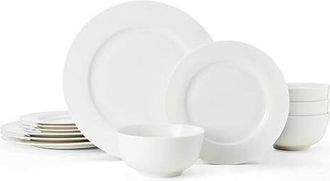 Mikasa Egret - Servizio da tavola de porcellana (12 pezzi, in confezione regalo de)