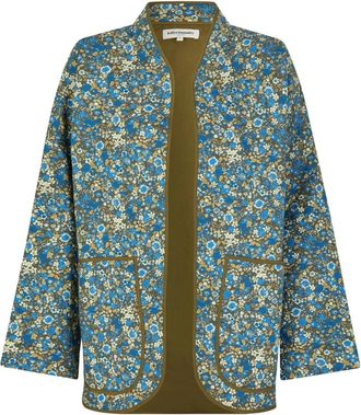 Lollys Laundry Gewatteerde Lulull Jas met Zakken - Dames - Zomerjassen - Blauw - XS - Jassen