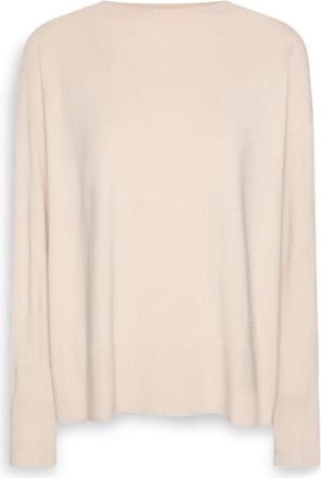 Elena Miro Sweatshirts - Dames - Ronde hals truien - Beige - M - Truien & Vesten