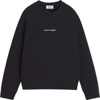 Maison Kitsun&eacute; Sweatshirt - Heren - Sweatshirts - Zwart - XL - Katoen - Hoodies & sweatvesten