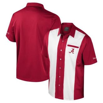 Colosseum Mens Colosseum Crimson Alabama Crimson Tide Strike Bowling Button-Up Shirt at Nordstrom, Size Large