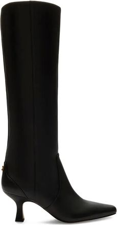Coach leather knee-high boots - women - Leather/Artificial Leather/Leather - 10.5 - Black