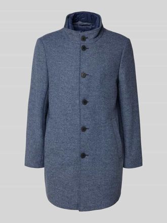 Roy Robson Kurzmantel mit Steppeinsatz und Stehkragen in Blau, Gr&ouml;&szlig;e 54