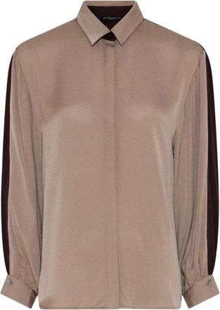 Bruuns Bazaar Kamille BBLure Shirt - Dames - Blouses - Beige - L - Overhemden