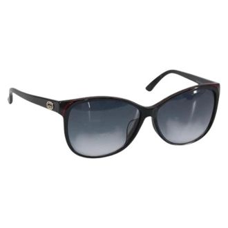 Gucci Pre-owned Accessories, female, Black, Size: ONE SIZE Pre-owned Plastic Sunglasses