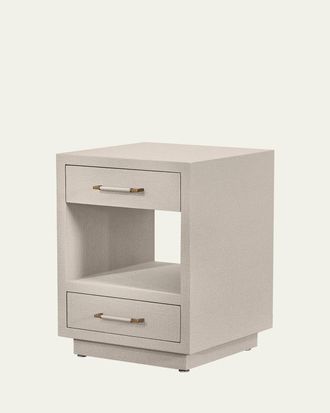 Interlude Home Taylor Small Bedside Chest, Caribbean Sand