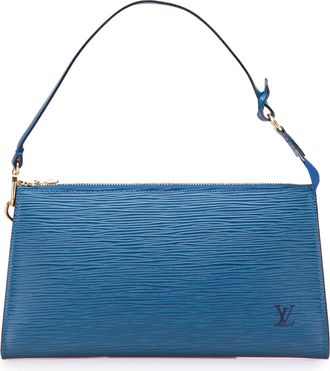 Louis Vuitton Pre-owned Womens Pochette Accessories Shoulder Bag - Blue Leather - One Size