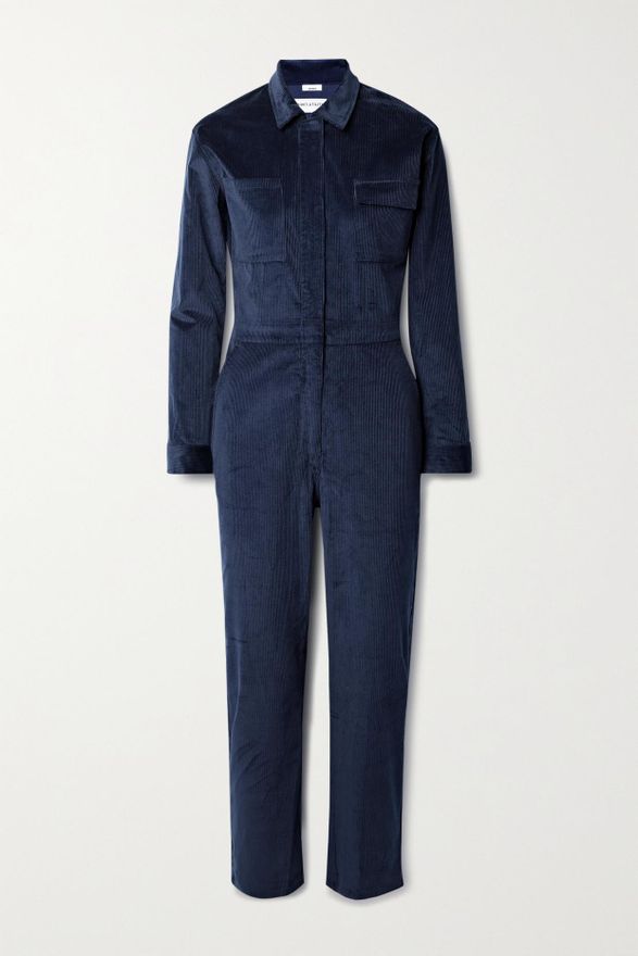 + Net Sustain Bigwig Cropped Cotton-blend Corduroy Jumpsuit - Blue - x small,small,medium,large,x large