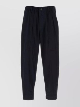 Yohji Yamamoto denim straight-leg trousers