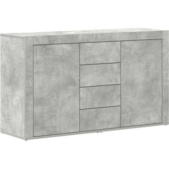 vidaXL Vidaxl - Vitrina Gris Hormig&oacute;n 120 X 36 X 69 Cm Madera Contrachapada