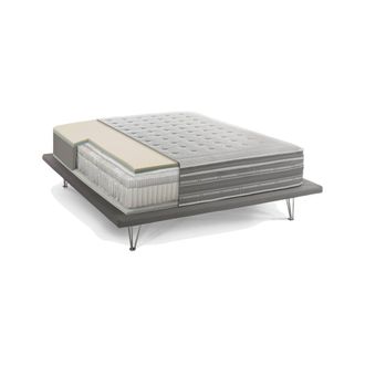 Talamo Italia Talamo Italia - Colch&oacute;n Doble Sharon, Ortopedia En Memory Foam Y Micromuelles Embolsados, 100% Made In Italy, Anti&aacute;caros E Hipoalerg&eacute;nico, 160x190h37 