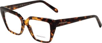 Ferragamo Ferragamo Unisex 53 mm Brown Opticals