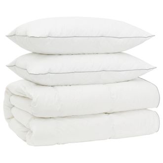 vidaXL Set Di Piumoni In Piume Doca Al 90% Fulda 3 Pz 220 X 260 Cm Vidaxl