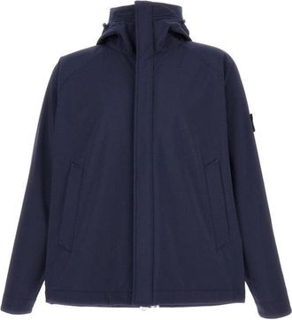 Stone Island Recycled Polyester Waterproof Jacket With Hood