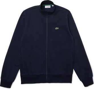 Lacoste Mens Full Zip Funnel Sweatshirt Long Sleeve Navy XXL