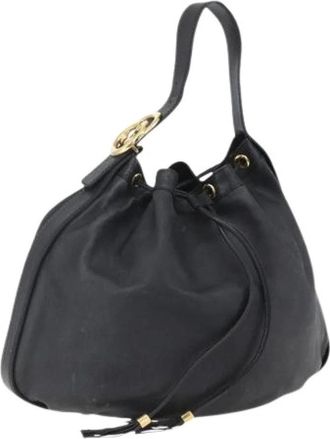 Gucci Pre-owned Bucket Bags, female, Black, Size: ONE SIZE Pre-owned Leather Bucket Bag