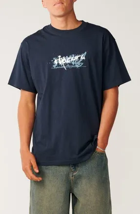 Rip Curl Archive Mash Up Cotton Graphic T-Shirt in Dark Navy at Nordstrom, Size Xx-Large