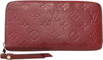 Louis Vuitton Pre-owned Clutches, female, Red, Size: ONE SIZE Pre-owned Zippy Wallet Monogram Empreinte Long Wallet