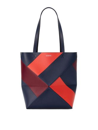 Loewe Medium Puzzle Fold Tote Bag In Calfskin