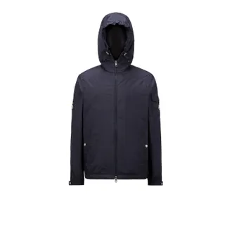 Moncler Moncler Etiache Rain Jacket, Men, Blue, Size: 8