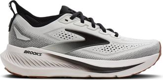 Brooks Mens Glycerin 23 Running Shoes In White Black Gum