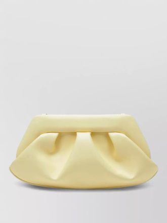 Themoir&egrave; soft texture clutch bag pleated design