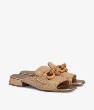 Pedro Garcia Slingback loafer in beige linen | Enna | Spring Summer 2026
