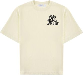 Off-white Minimal Crew Neck Left Chest T-Shirt
