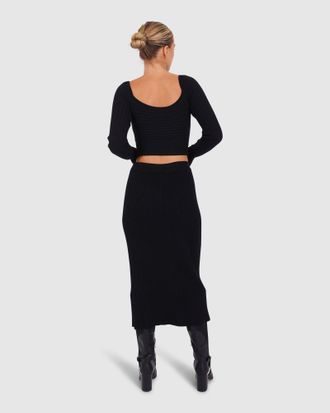 Belle & Bloom All My Life Knit Midi Skirt