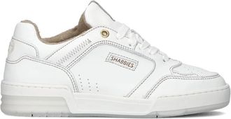 Shabbies Amsterdam Revin Contra Sneakers - Dames - Sneakers - Wit - 37 EU - Leer - Schoenen