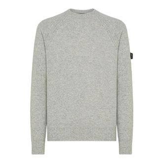 Peuterey Round-neck Knitwear, male, Gray, M, Itokawa 03 Crew-neck Jumper