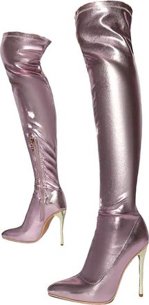 Generic Womens High Heel Over The Knee Boots Platform Elastic Thick Sole Long Boots