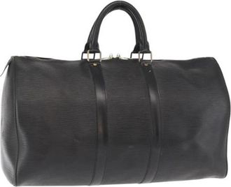 Louis Vuitton Pre-owned Weekendtas - Dames - Vintage Weekendtas - Zwart - ONE Size - Leer - Vintage