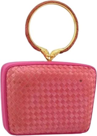 Bottega Veneta Pre-owned Handbags, female, Pink, Size: ONE SIZE Pre-owned Hand Bag