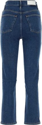 Re/Done Womens Stretch Denim Jeans Westernrinse