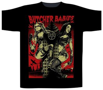 Proud Butcher Babies Tower of Power Short Sleeve T Shirt Black
