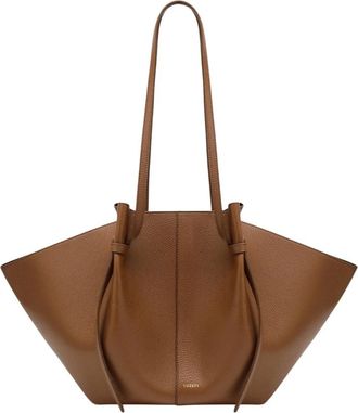 Yuzefi Large Mochi - Dames - Shoppers - Bruin - ONE Size - Leer - Tassen