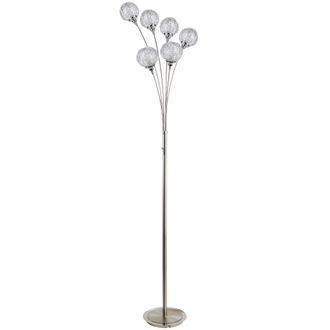 Pagazzi Orinoco 180Cm Floor Lamp in Silver