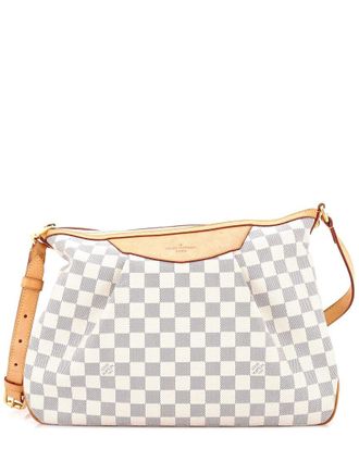 Louis Vuitton White Damier Siracusa Mm (Authentic Pre-Loved)