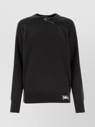 Burberry cashmere ribbed crew-neck sweater
