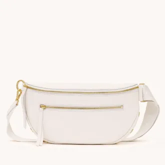 Hammitt Hammitt Charles Crossbody Calla Lily White Brushed Gold Lrg