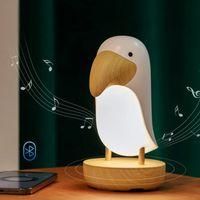 OEM L&aacute;mpara De Noche Led Con Forma De Tuc&aacute;n, Funci&oacute;n Bluetooth, Recargable Por Usb, Ideal Para El Hogar Y El Dormitorio, Regulable - Blanco-crezuo