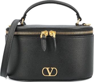 Valentino Garavani Top-handle Logo-patch Make Up Bag