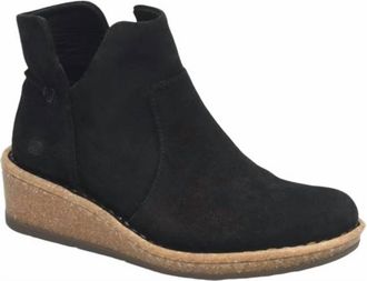 Born Womens Viv Ankle Boot In Black Distressed