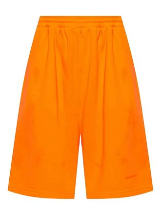 Balenciaga elastic-waistband shorts - men - Fabric - L - Orange