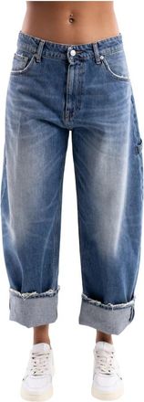 Vicolo Kuma Wide Jeans - Dames - Loose Fit Jeans - Blauw - S - Katoen - Jeans